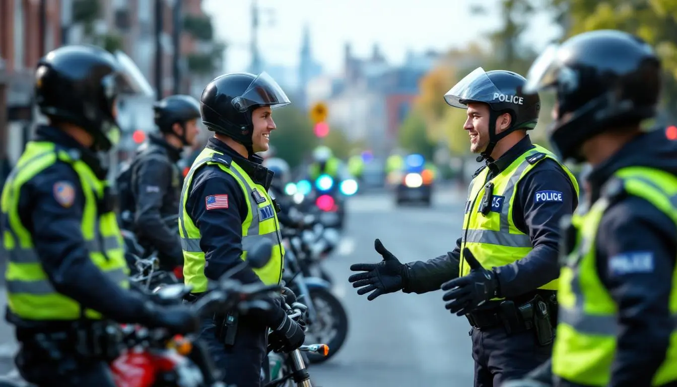 discover the preventive and caring message from the police to motorcyclists, highlighting the paramount importance of safety on the road.