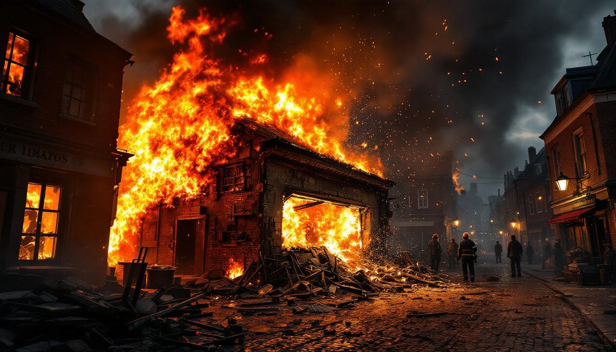 un violent incendie s'est déclaré à calais après une explosion dans l'atelier d'un forgeron situé rue ingres, provoquant d'importants dégâts et mobilisant les secours.