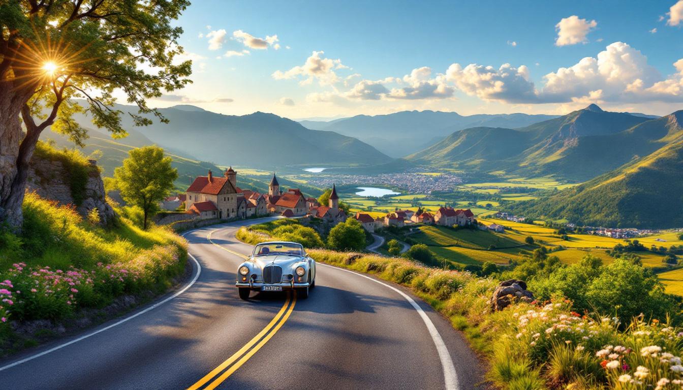 partez à l'aventure avec le grand tour, un road trip unique de 3 000 km à travers l'auvergne, découvrez ses paysages époustouflants, ses sites historiques et ses trésors naturels.