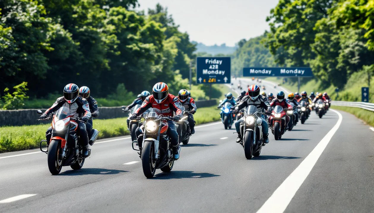 profitez de la gratuité de l’a28 pour les motards du vendredi au lundi pendant la course légendaire des 24 heures du mans. roulez librement et vivez l'événement incontournable du sport mécanique.