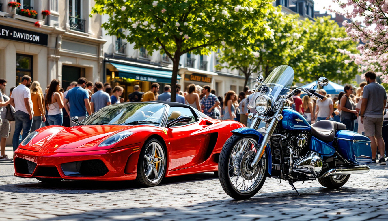ne manquez pas le grand rassemblement des passionnés de ferrari, harley et solex à chartres du 29 au 31 mai. une occasion unique de célébrer les véhicules emblématiques dans une ambiance conviviale.