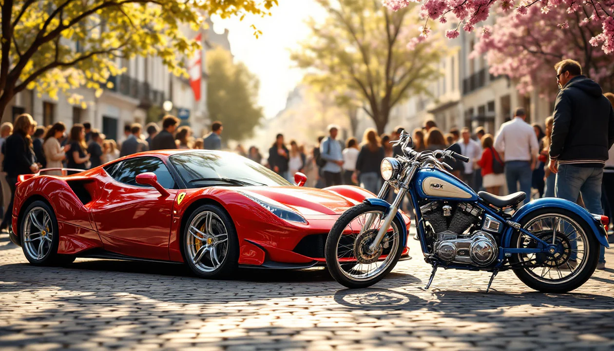 ne manquez pas le grand rassemblement des passionnés de ferrari, harley, solex et bien d'autres à chartres du 29 au 31 mai. une occasion unique de découvrir des véhicules d'exception et de partager votre passion.