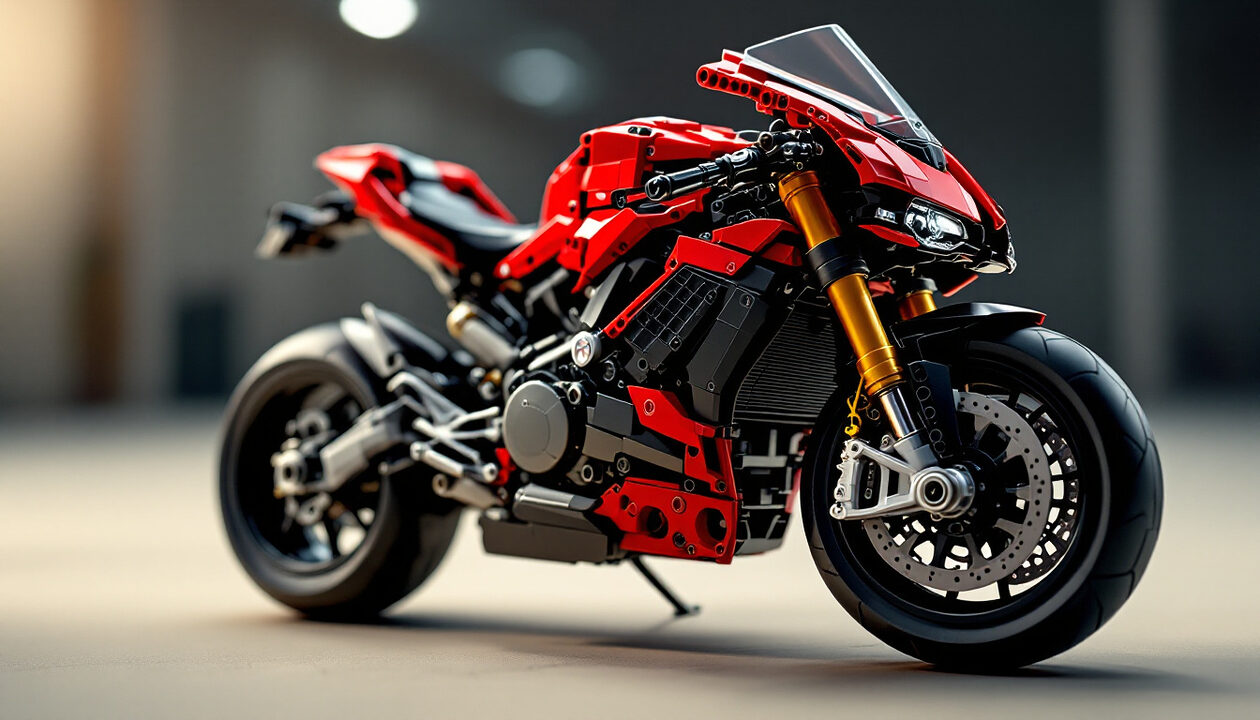 découvrez la réplique lego détaillée de la ducati panigale v4 qui fait vibrer les passionnés de moto gp. un modèle unique pour les amateurs de vitesse et de précision.
