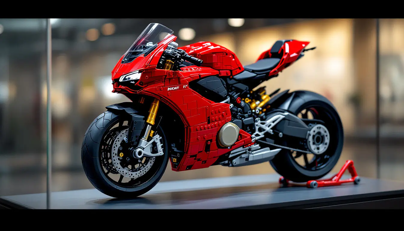 découvrez la réplique lego détaillée de la ducati panigale v4 qui fait vibrer les passionnés de moto gp. un modèle fidèle pour revivre l'adrénaline des courses.