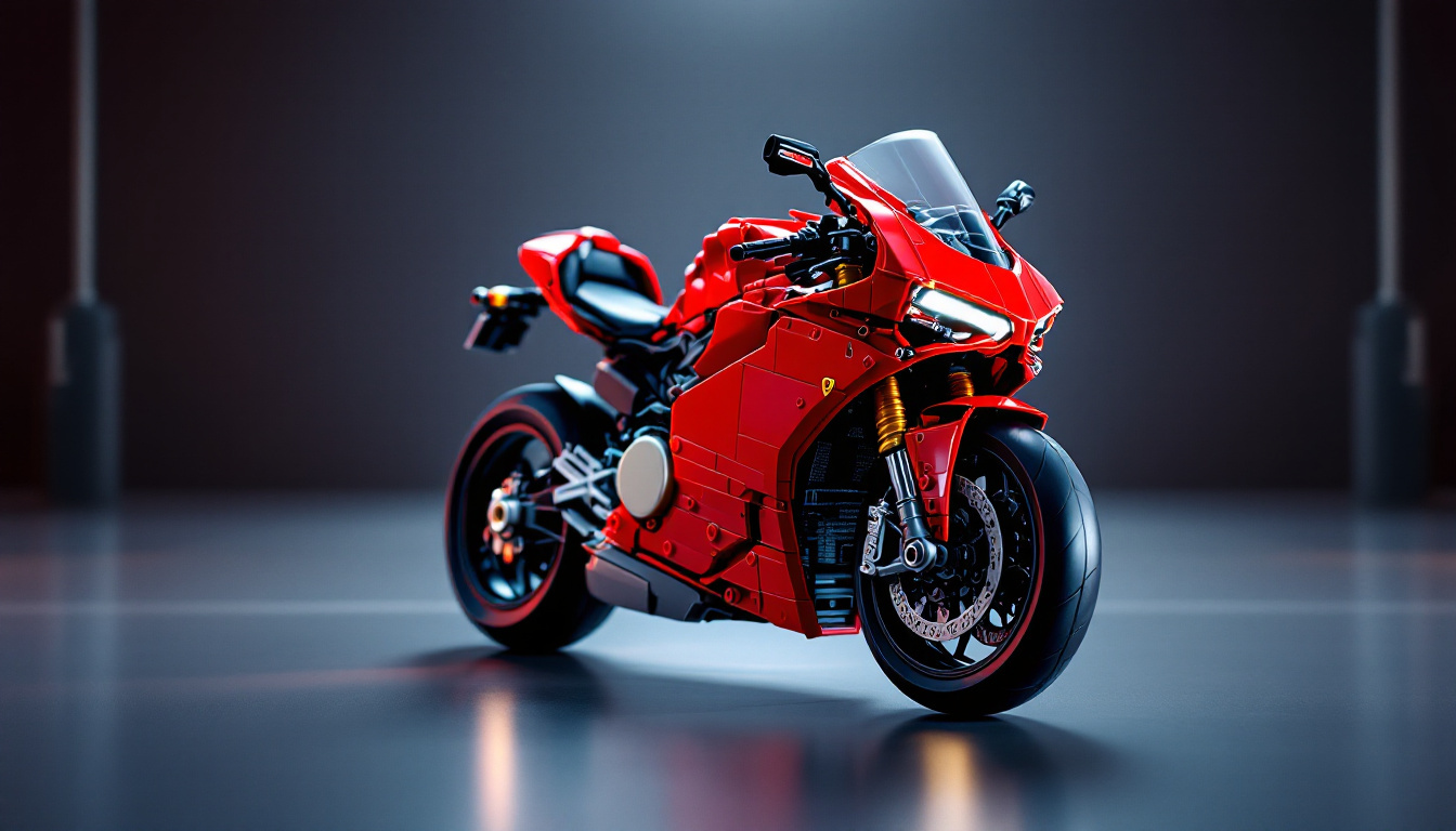 découvrez la réplique lego détaillée de la ducati panigale v4 qui fait vibrer les passionnés de moto gp. un modèle exceptionnel pour tous les amateurs de moto et de lego.