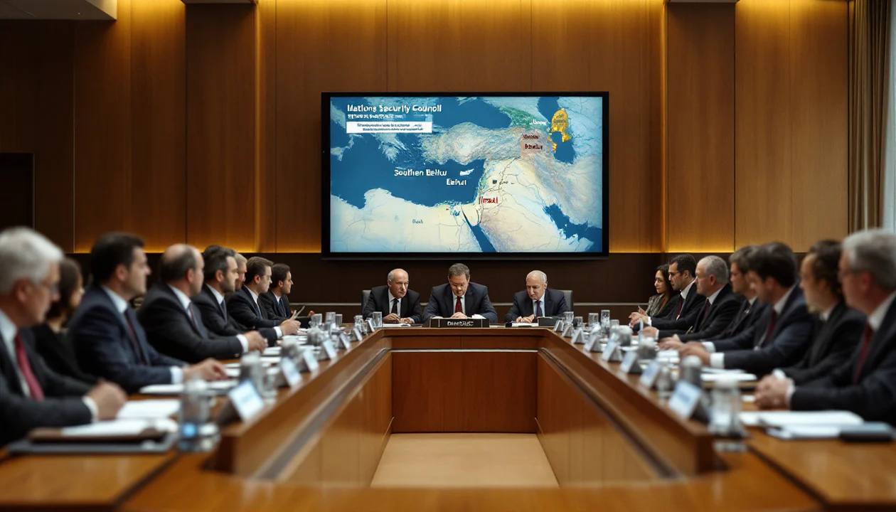 israël menace la banlieue sud de beyrouth, entraînant une réunion d'urgence du conseil de sécurité de l'onu pour discuter de la situation et chercher des solutions.