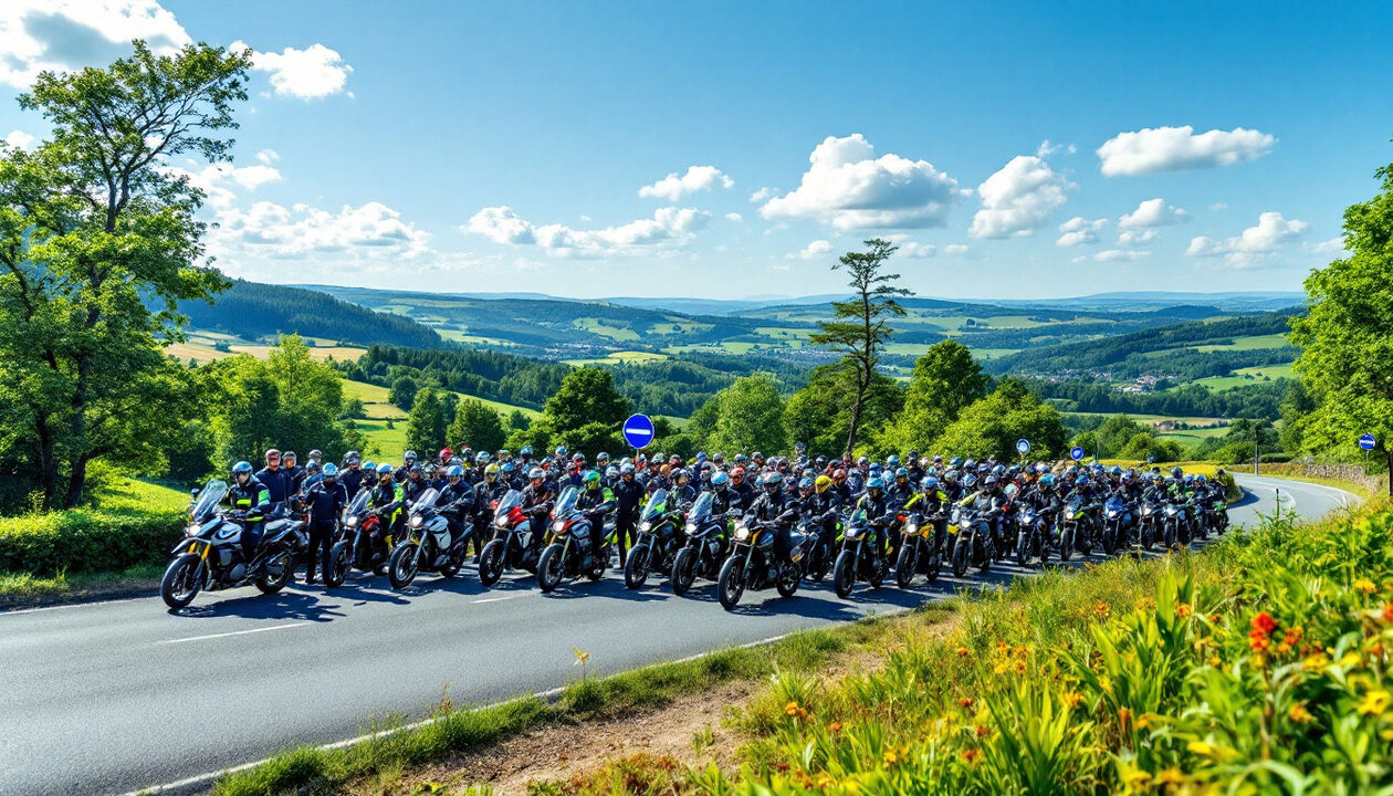 découvrez l'événement unique dans le maine-et-loire où 110 motards et gendarmes se sont réunis pour une journée exceptionnelle sur les routes, alliant passion et sécurité pour une expérience mémorable.