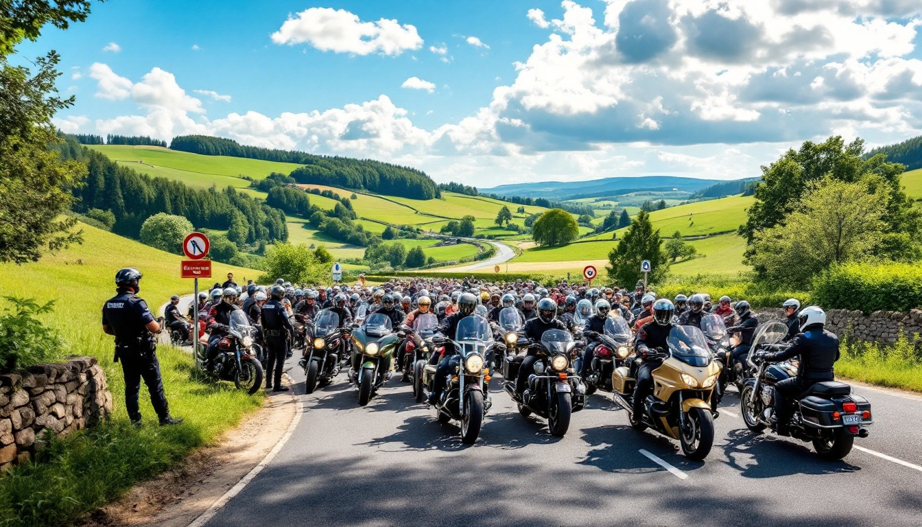 découvrez comment 110 motards et gendarmes du maine-et-loire se sont unis pour une journée exceptionnelle sur les routes, alliant sécurité, partage et passion de la moto.