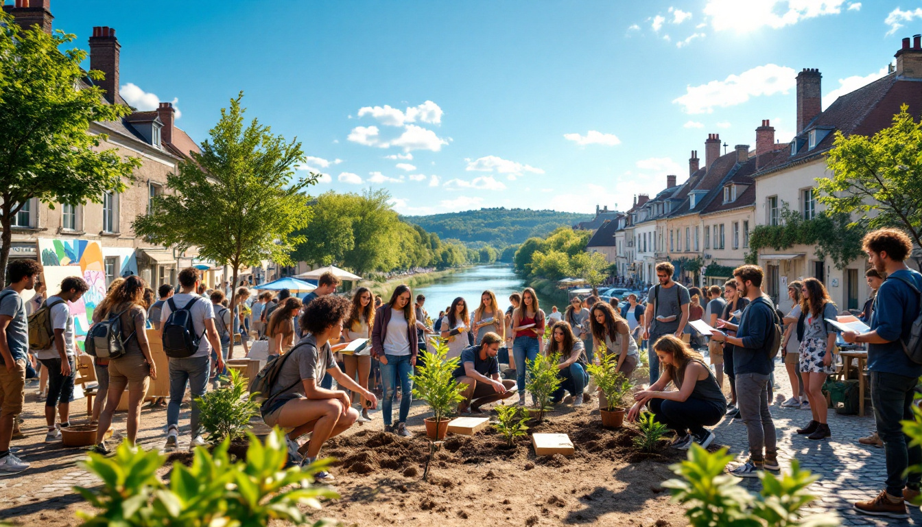 in verdun-sur-garonne, 250 young people mobilize enthusiastically to build a promising and opportunity-filled future.