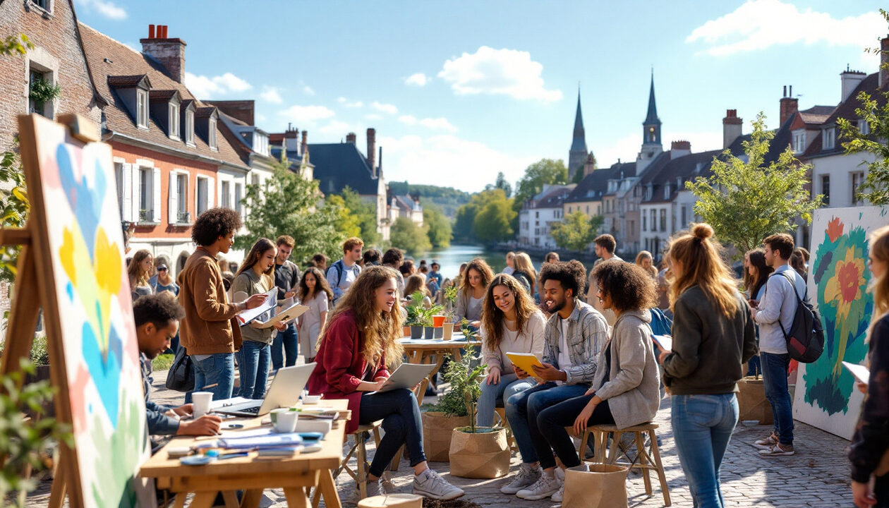à verdun-sur-garonne, 250 jeunes se mobilisent activement pour construire leur futur et s'engager dans des projets porteurs d'avenir.