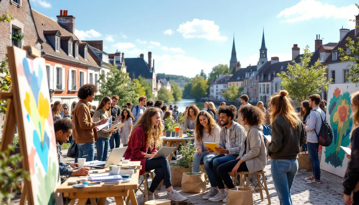 à verdun-sur-garonne, 250 jeunes se mobilisent activement pour construire leur futur et s'engager dans des projets porteurs d'avenir.