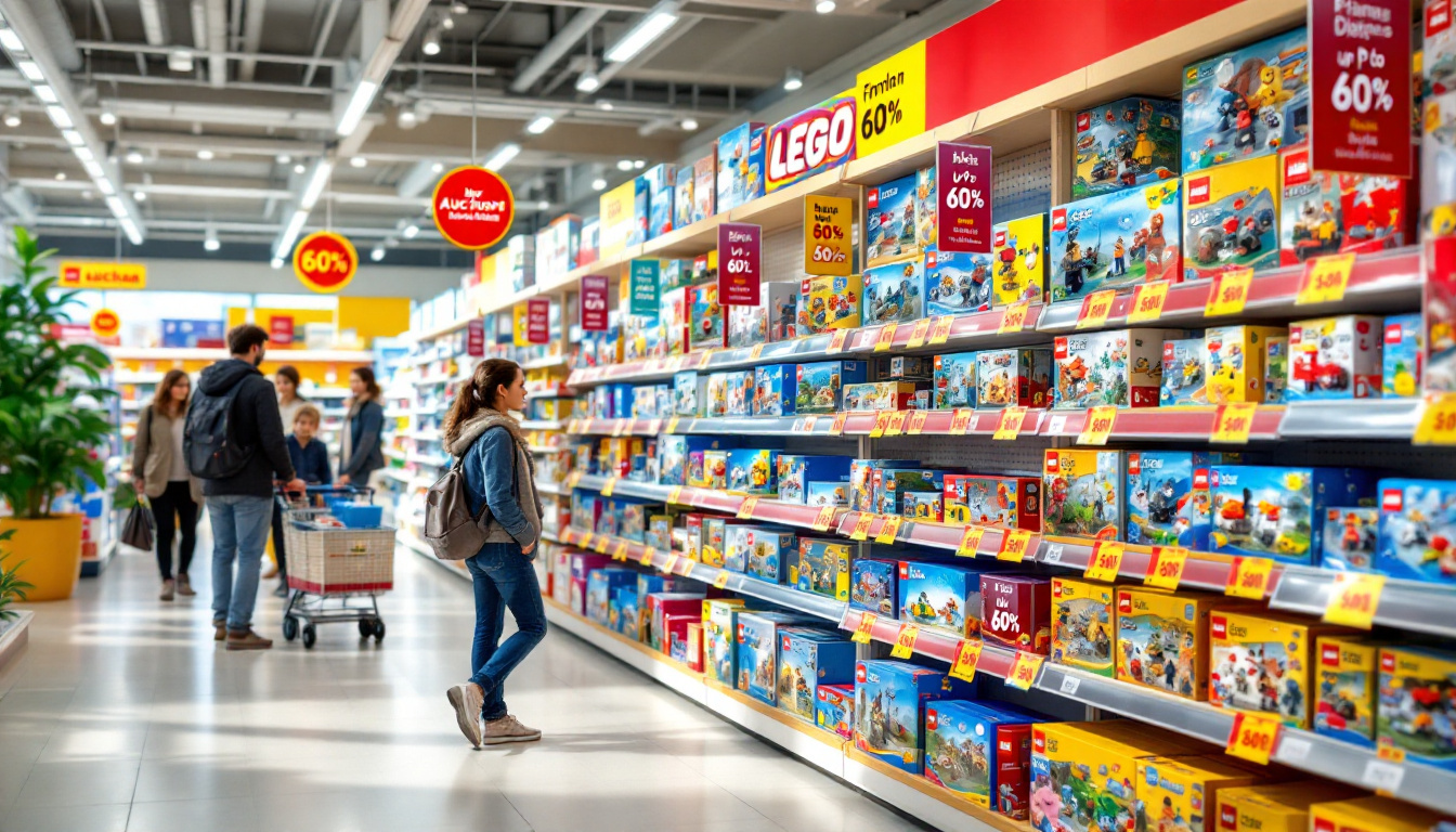 profitez des réductions exceptionnelles jusqu'à -60% chez auchan sur une sélection de coffrets lego célèbres. offres limitées à ne pas manquer pour les fans de lego !