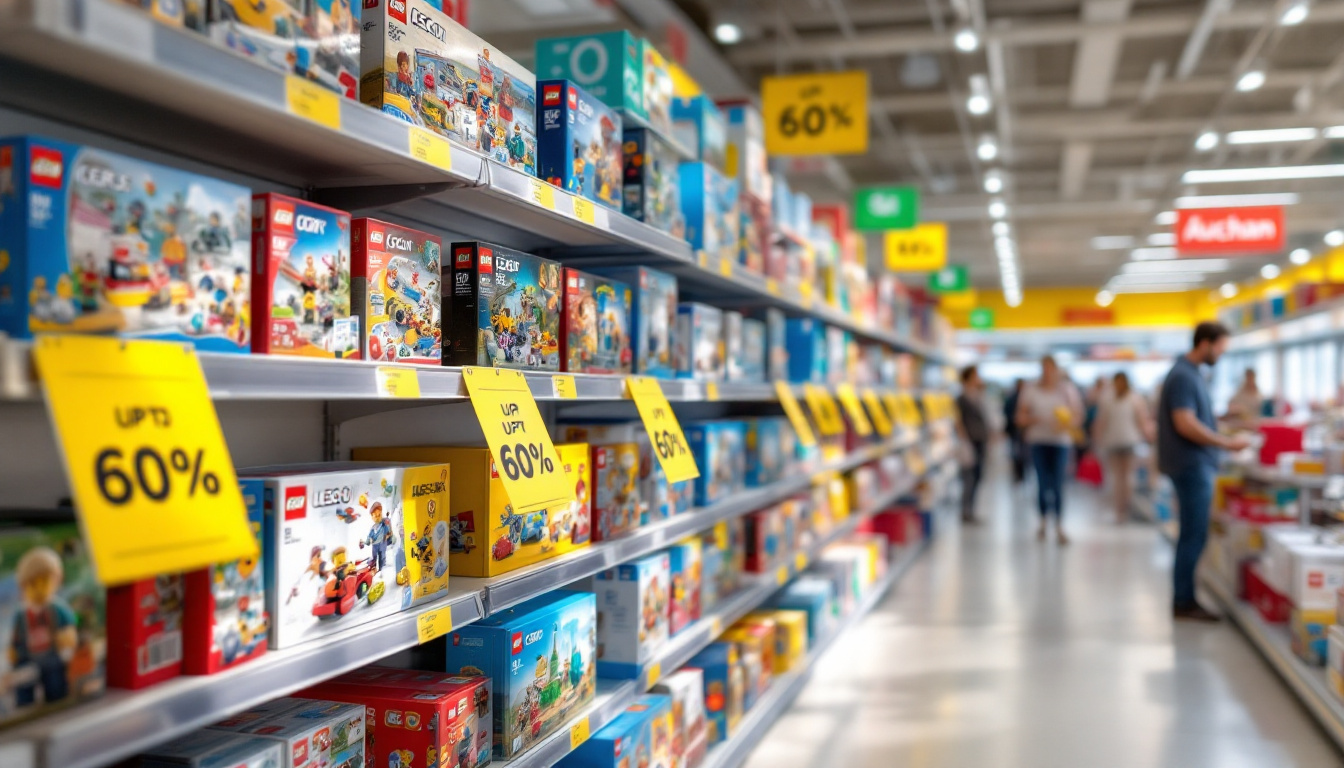 profitez des réductions exceptionnelles jusqu'à -60% chez auchan sur une large sélection de coffrets lego célèbres. offrez le meilleur aux passionnés de construction dès maintenant !