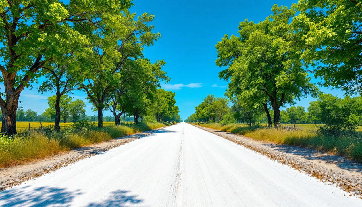 découvrez la pratique étonnante des routes blanchies au « lait de chaux », une méthode peu commune qui intrigue et surprend par son originalité et ses bienfaits.