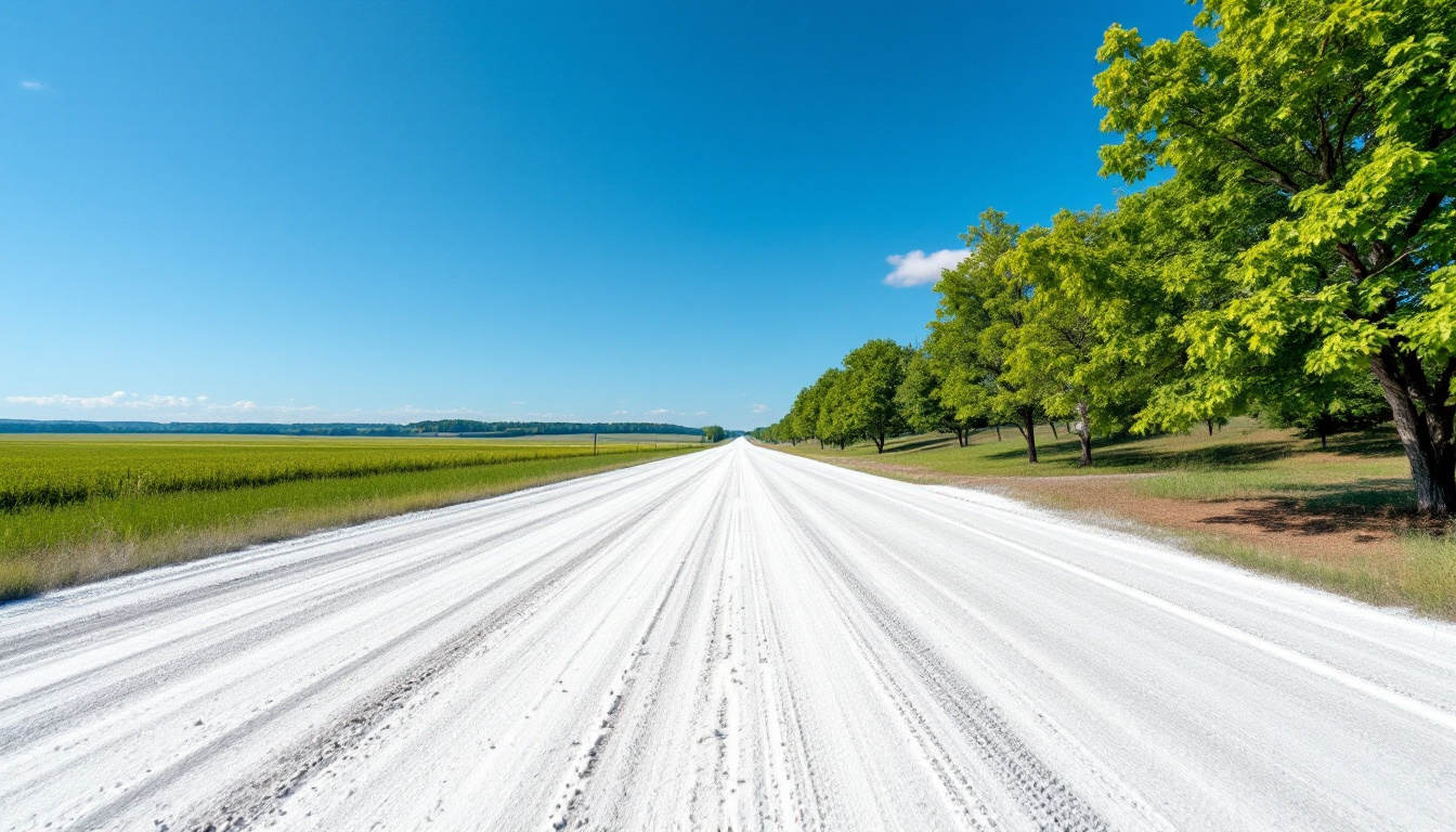 Discover the remarkable practice of roads whitened with 