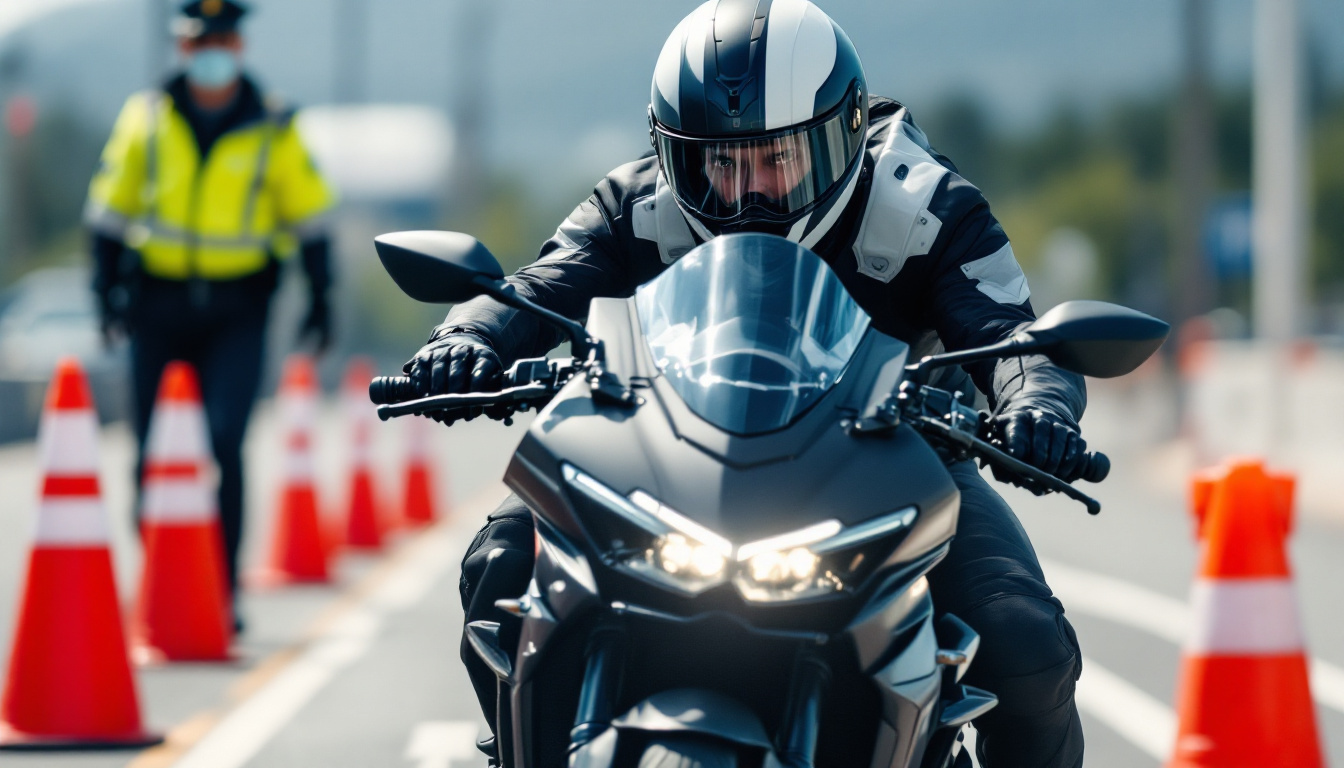 découvrez comment un motard audacieux défie le contrôle technique des motos grâce à son ingénieuse « opération tenaille », une initiative pleine de courage et d'originalité.
