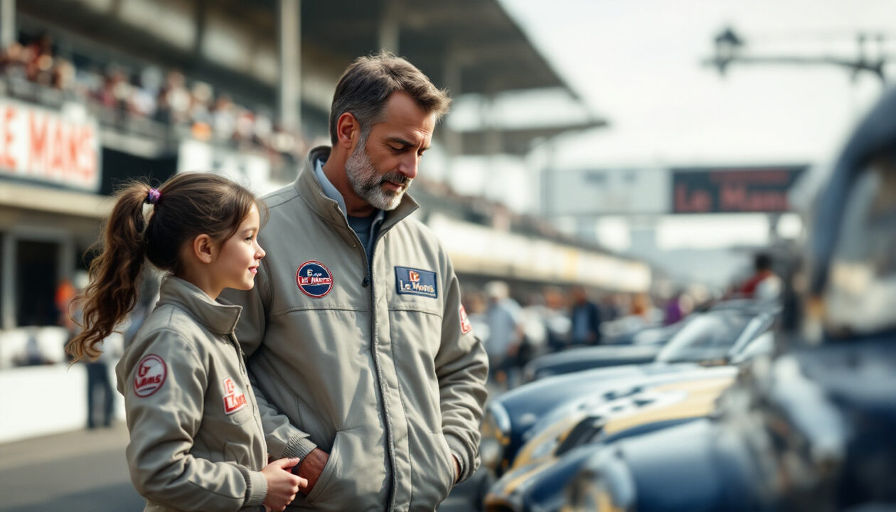 découvrez l'histoire passionnante des nourry, une famille unie par leur amour du le mans classic, où la passion automobile se transmet de génération en génération, du père à la fille.